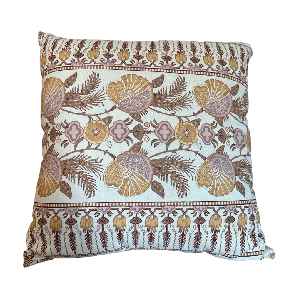 Pottery Barn Floral Accent Pillow - 18” square Cottagecore